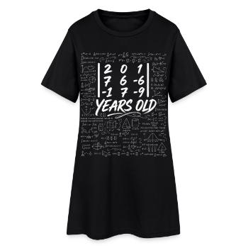 31e Anniv. Déterminant Matrice Math Geek Drôle - Robe T-shirt Femme - noir - Devant
