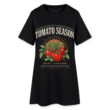 Tomato Season Harvest Club - Women’s T-Shirt Dress - black - Front