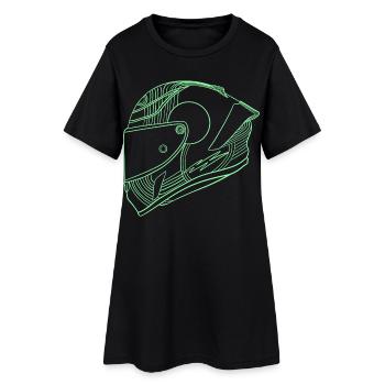 Helmet - Women’s T-Shirt Dress - black - Front