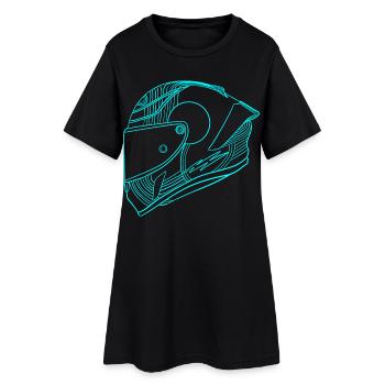 Helmet - Women’s T-Shirt Dress - black - Front