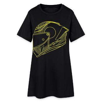 Helmet - Women’s T-Shirt Dress - black - Front