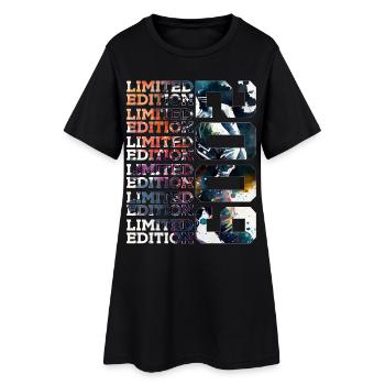 WELTRAUM 17 JAHRE 2009 ASTRONAUT 17. GEBURTSTAG - Frauen T-Shirt-Kleid - Schwarz - Vorne
