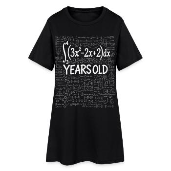 32nd Birthday Calculus Math Geek Funny - Women’s T-Shirt Dress - black - Front