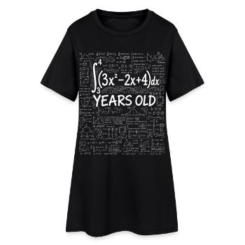 34. Geburtstag Analysis Mathematik-Nerd Lustig - Frauen T-Shirt-Kleid - Schwarz - Vorne