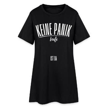 Keine Panik Name ist da personalisierbar Geschenk! - Frauen T-Shirt-Kleid - Schwarz - Vorne