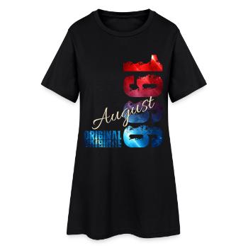 60. Geburtstag Geschenk Original August 1966 - Frauen T-Shirt-Kleid - Schwarz - Vorne