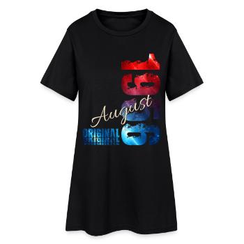 70. Geburtstag Geschenk Original August 1956 - Frauen T-Shirt-Kleid - Schwarz - Vorne