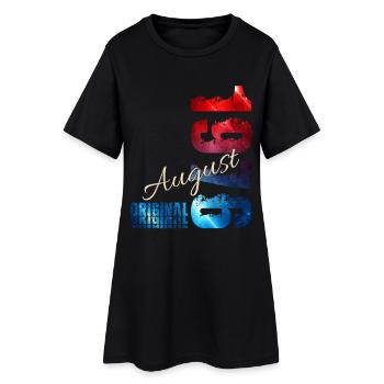 Cadeau du 50e anniversaire Original août 1976 - Robe T-shirt Femme - noir - Devant