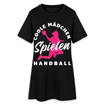 Handball Handballer Handball Trainer Fan Geschenk - Frauen T-Shirt-Kleid - Schwarz - Vorne
