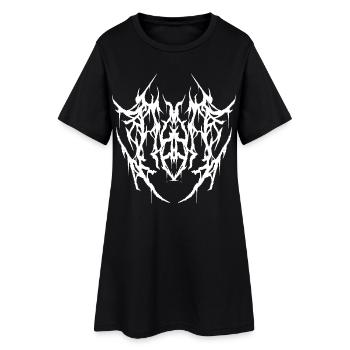 Dead Heart - Frauen T-Shirt-Kleid - Schwarz - Vorne