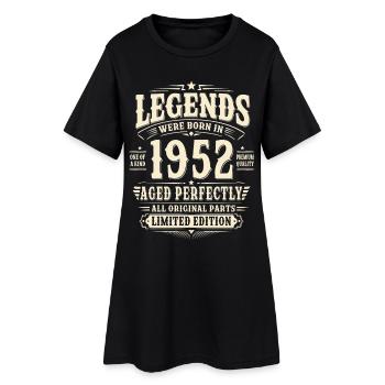 74. Geburtstag Geschenk Mann 1952 Vintage Retro - Frauen T-Shirt-Kleid - Schwarz - Vorne