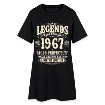 59. Geburtstag Geschenk Mann 1967 Vintage Retro - Frauen T-Shirt-Kleid - Schwarz - Vorne