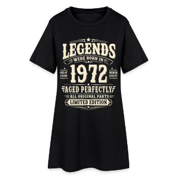 54. Geburtstag Geschenk Mann 1972 Vintage Retro - Frauen T-Shirt-Kleid - Schwarz - Vorne