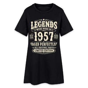 69. Geburtstag Geschenk Mann 1957 Vintage Retro - Frauen T-Shirt-Kleid - Schwarz - Vorne