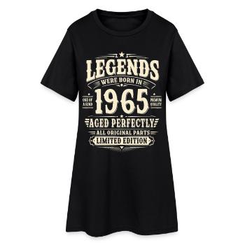 Cadeau d’anniversaire 61 ans Mari 1965 Vintage Rétro - Robe T-shirt Femme - noir - Devant