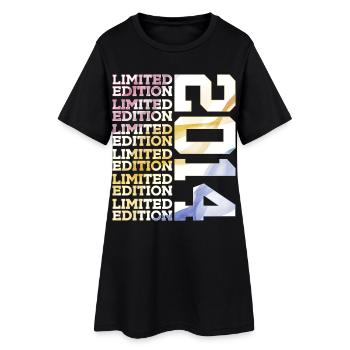 LIMITED EDITION 2014 - 12 JAHRE - 12. GEBURTSTAG - Frauen T-Shirt-Kleid - Schwarz - Vorne