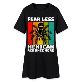 Red-knee tarantula - Women’s T-Shirt Dress - black - Front
