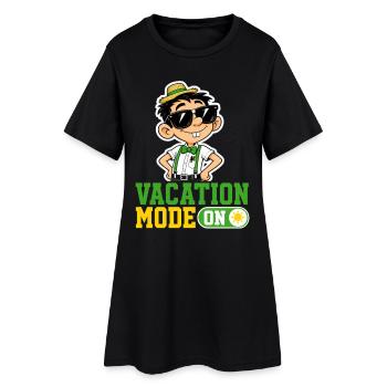 Vacation Mode On Cat Holiday Saying Hawaii - Women’s T-Shirt Dress - black - Front
