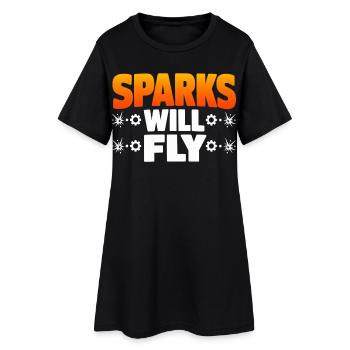 Schweißen Spruch Geschenk für Männer & Handwerker - Frauen T-Shirt-Kleid - Schwarz - Vorne