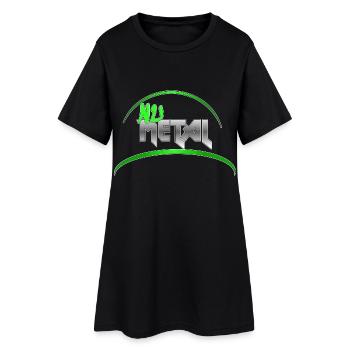 Nu Metal Toxic Green Cap Edition - Frauen T-Shirt-Kleid - Schwarz - Vorne