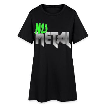Nu Metal Green Fan Edition - Frauen T-Shirt-Kleid - Schwarz - Vorne