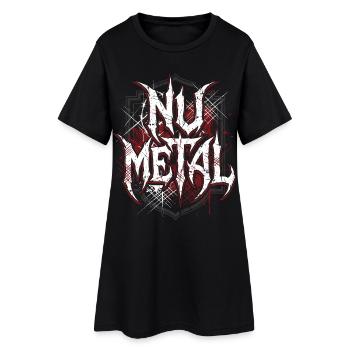 Nu Metal Grunge Crest for Metalheads - Women’s T-Shirt Dress - black - Front