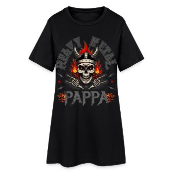 Heavy Metal Dad T-shirt Gift - Women’s T-Shirt Dress - black - Front
