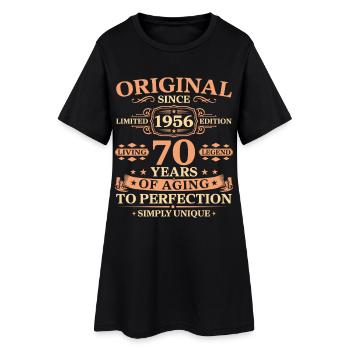 Original since 1956 Birthday 70 Years - Women’s T-Shirt Dress - black - Front