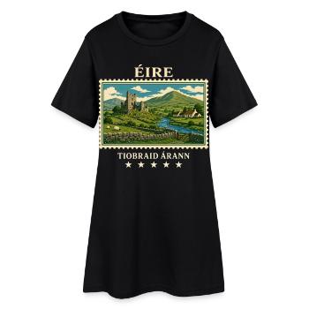 Irland Tipperary Vintage Reisemarke - Frauen T-Shirt-Kleid - Schwarz - Vorne