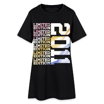 LIMITED EDITION 2011 - 15 JAHRE - 15. GEBURTSTAG - Frauen T-Shirt-Kleid - Schwarz - Vorne