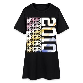 LIMITED EDITION 2010 - 16 JAHRE - 16. GEBURTSTAG - Frauen T-Shirt-Kleid - Schwarz - Vorne