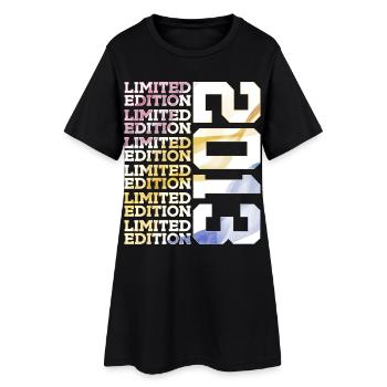 LIMITED EDITION 2013 - 13 JAHRE - 13. GEBURTSTAG - Frauen T-Shirt-Kleid - Schwarz - Vorne