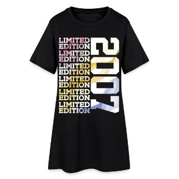 LIMITED EDITION 2007 - 19 JAHRE - 19. GEBURTSTAG - Frauen T-Shirt-Kleid - Schwarz - Vorne