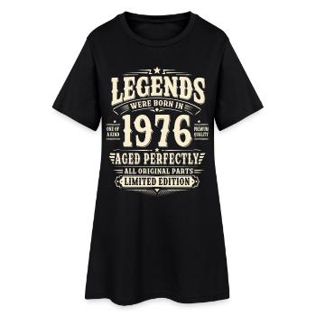 50. Geburtstag Geschenk Mann 1976 Vintage Retro - Frauen T-Shirt-Kleid - Schwarz - Vorne