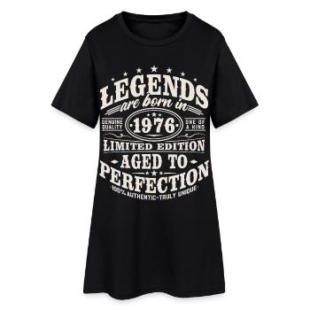 1976 Vintage Vintage Birthday Gift Retro - Women’s T-Shirt Dress - black - Front