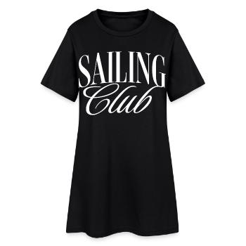 Sailing Club - Frauen T-Shirt-Kleid - Schwarz - Vorne
