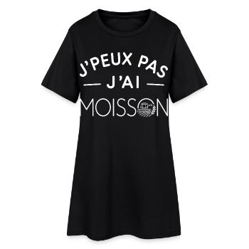 Moisson Humour Cadeau Passionné d'Agriculture - Robe T-shirt Femme - noir - Devant