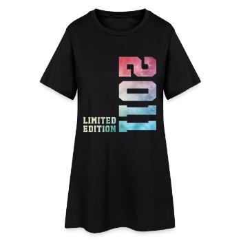 15. Geburtstag Limited Edition 2011 Jahrgang 2011 - Frauen T-Shirt-Kleid - Schwarz - Vorne