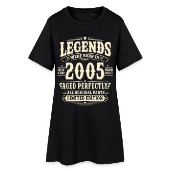 21. Geburtstag Geschenk Mann 2005 Vintage Retro - Frauen T-Shirt-Kleid - Schwarz - Vorne