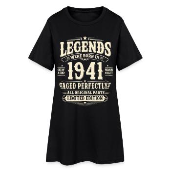85. Geburtstag Geschenk Mann 1941 Vintage Retro - Frauen T-Shirt-Kleid - Schwarz - Vorne