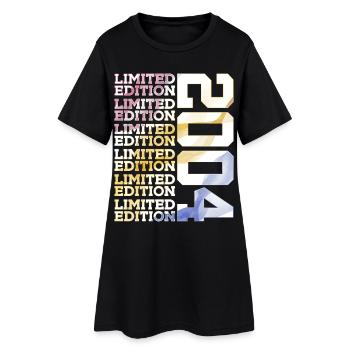 LIMITED EDITION 2004 - 22 JAHRE - 22. GEBURTSTAG - Frauen T-Shirt-Kleid - Schwarz - Vorne