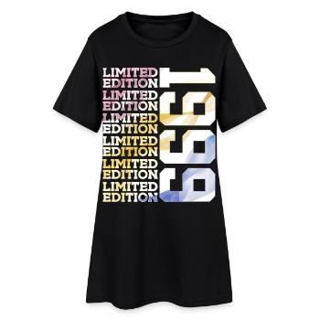 LIMITED EDITION 1999 - 27 JAHRE - 27. GEBURTSTAG - Frauen T-Shirt-Kleid - Schwarz - Vorne