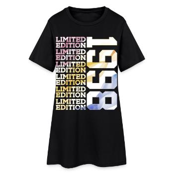 LIMITED EDITION 1998 - 28 JAHRE - 28. GEBURTSTAG - Frauen T-Shirt-Kleid - Schwarz - Vorne
