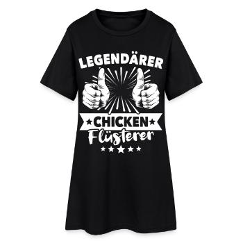 Chicken Legende - Frauen T-Shirt-Kleid - Schwarz - Vorne