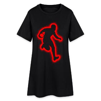 Rugbyspieler Herren Jungen Rugby - Frauen T-Shirt-Kleid - Schwarz - Vorne