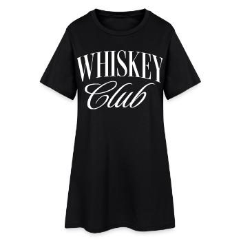 Whiskey Club - Frauen T-Shirt-Kleid - Schwarz - Vorne