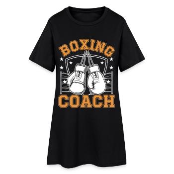 Boxing Coach - Frauen T-Shirt-Kleid - Schwarz - Vorne