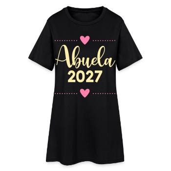 Baby 2017, spanische Großmutter - Frauen T-Shirt-Kleid - Schwarz - Vorne