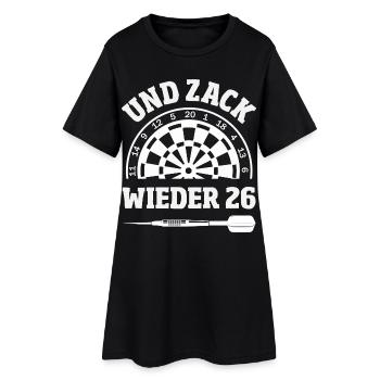 Lustige Darts Sprüche Darts Geschenke - Frauen T-Shirt-Kleid - Schwarz - Vorne