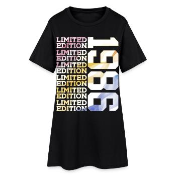 LIMITED EDITION 1986 - 40 JAHRE - 40. GEBURTSTAG - Frauen T-Shirt-Kleid - Schwarz - Vorne